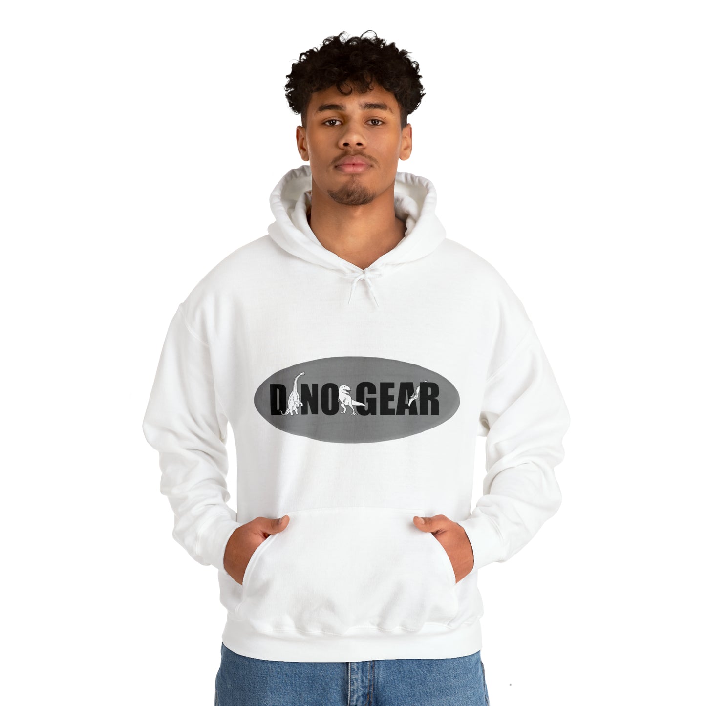 Dino-Gear Logo - Unisex Heavy Blend™ Hooded Sweatshirt