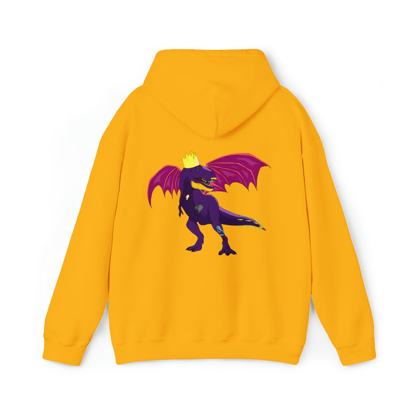 Dino-Gear: Winged King Rex - Unisex Heavy Blend™ Hooded Sweatshirt