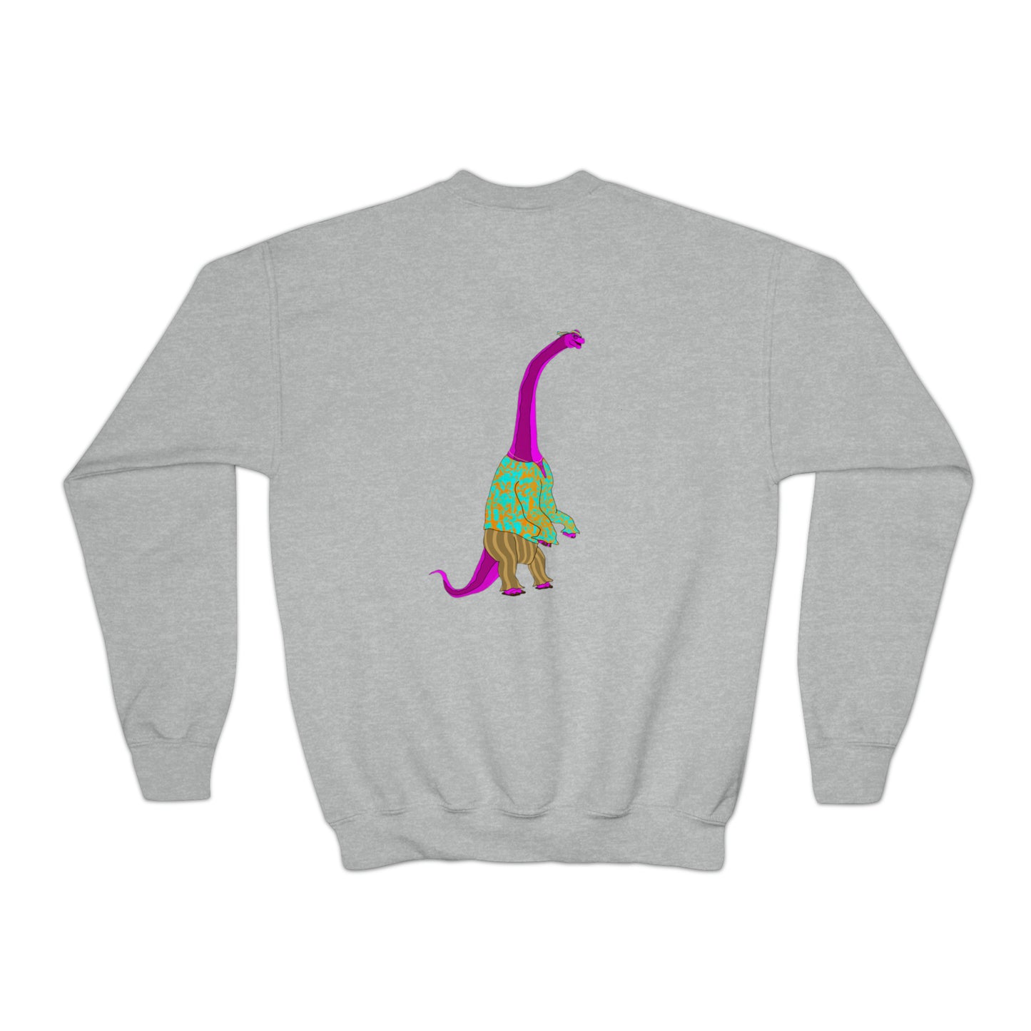 Dino-Gear: Groovy Bronto - Youth Crewneck Sweatshirt