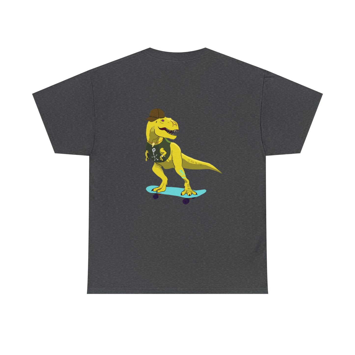 Dino-Gear: Skater Rex - Unisex Heavy Cotton Tee