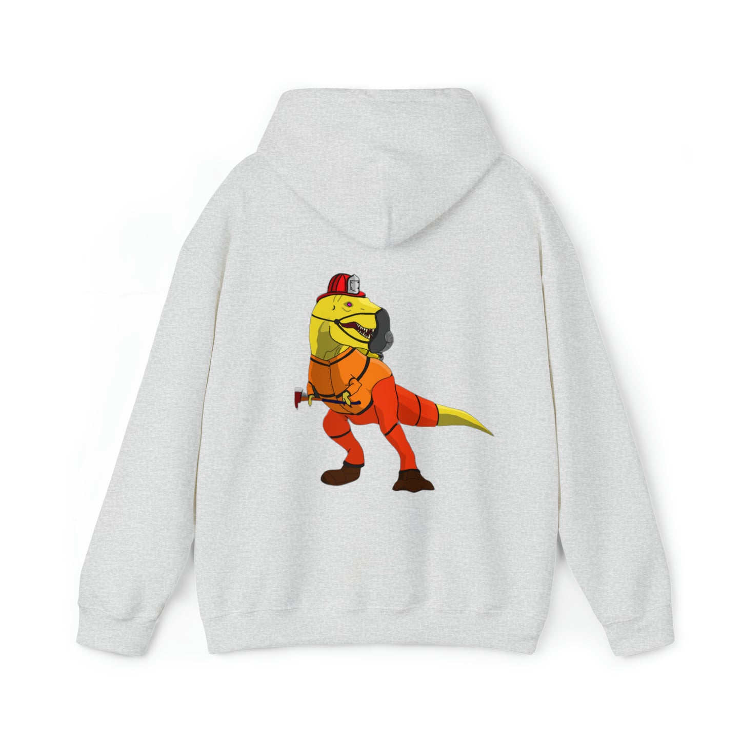 Dino-Gear: Fireman Rex - Unisex Heavy Blend™ Hooded Sweatshirt