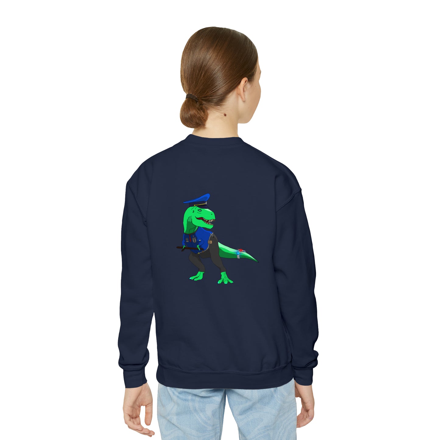 Dino-Gear: Police Rex - Youth Crewneck Sweatshirt