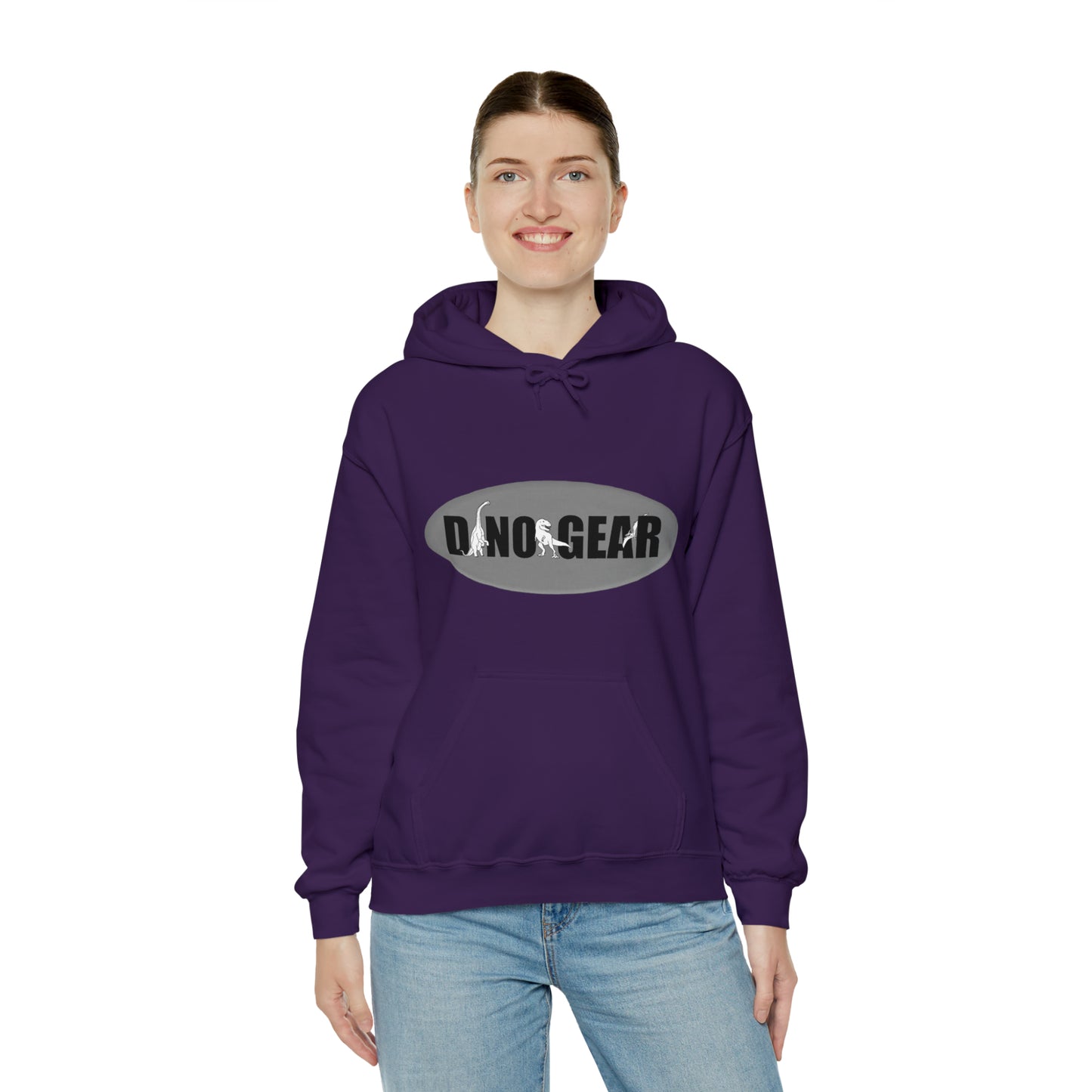 Dino-Gear Logo - Unisex Heavy Blend™ Hooded Sweatshirt