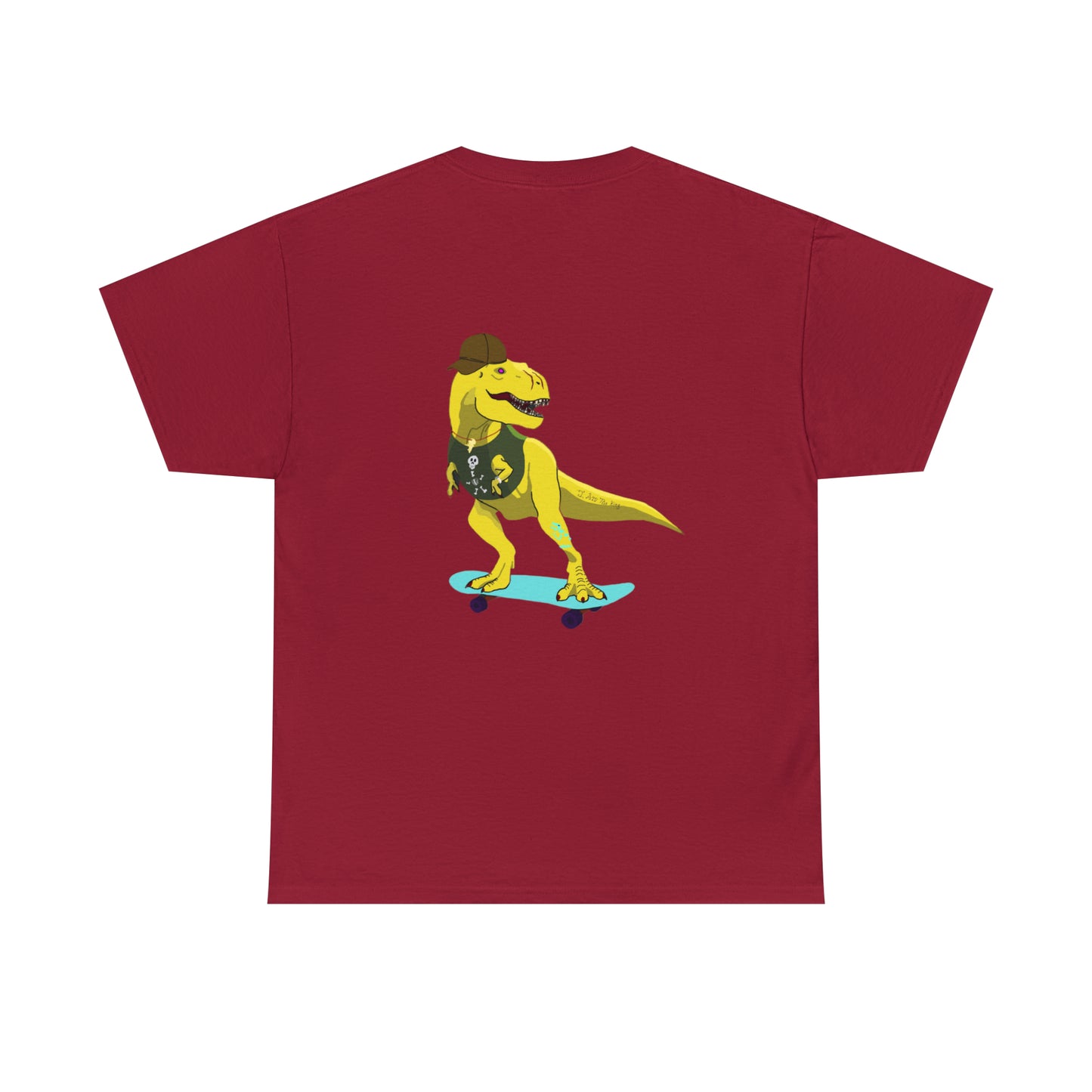 Dino-Gear: Skater Rex - Unisex Heavy Cotton Tee