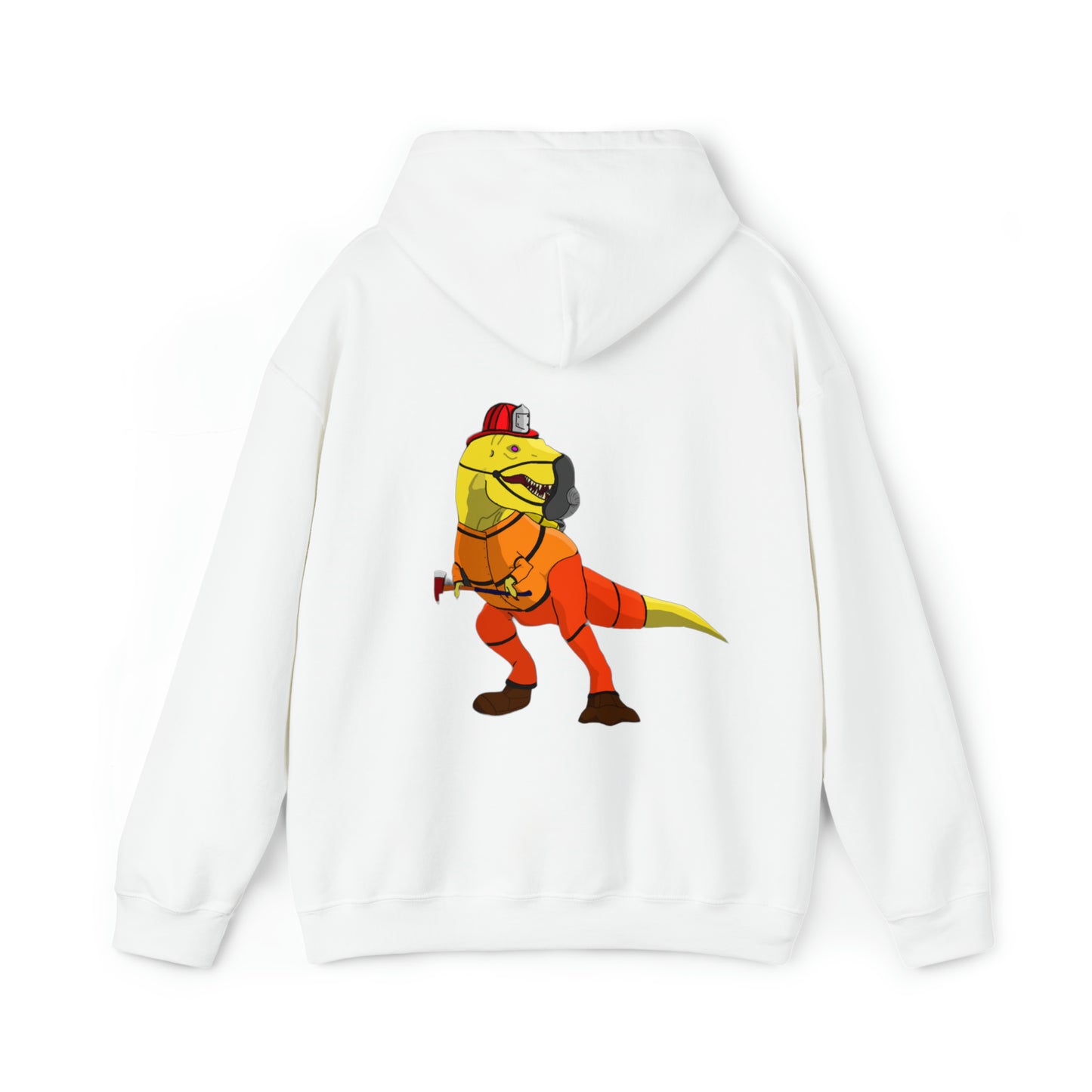 Dino-Gear: Fireman Rex - Unisex Heavy Blend™ Hooded Sweatshirt