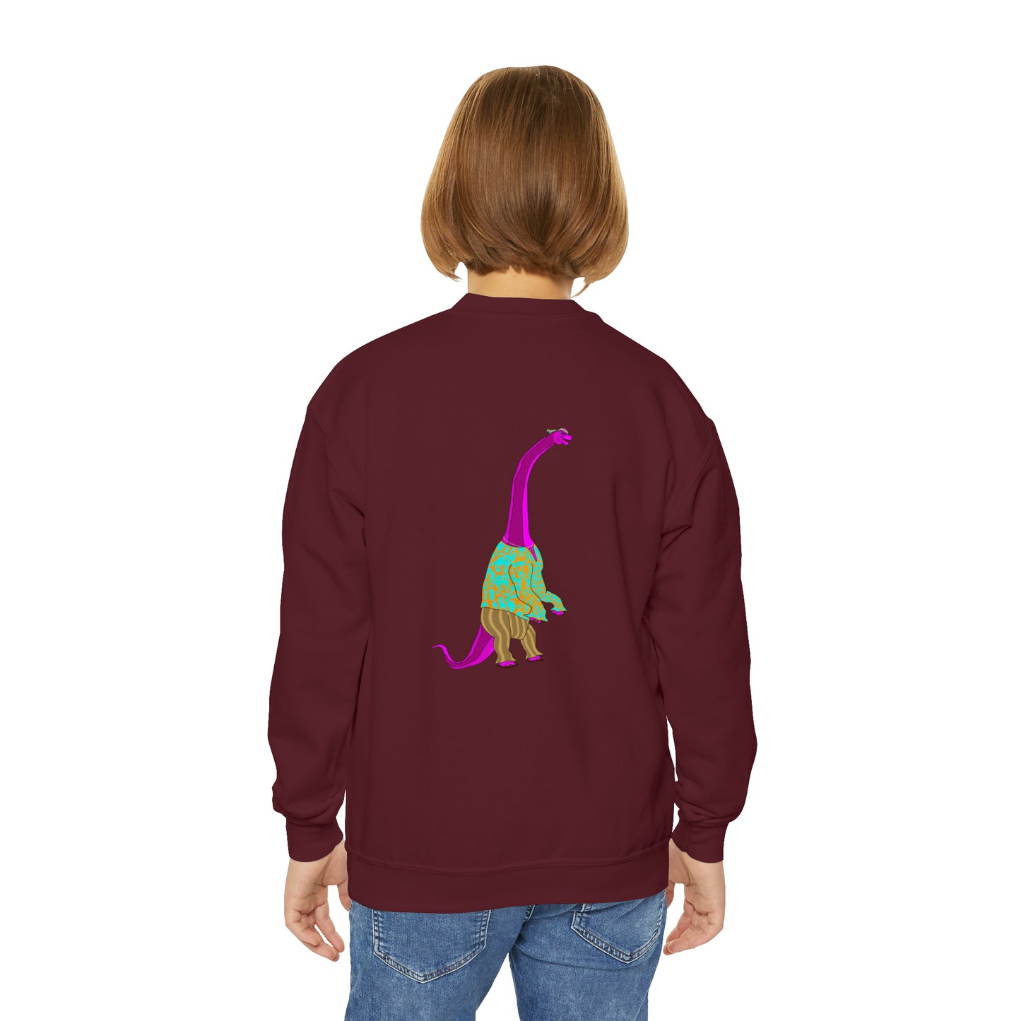 Dino-Gear: Groovy Bronto - Youth Crewneck Sweatshirt