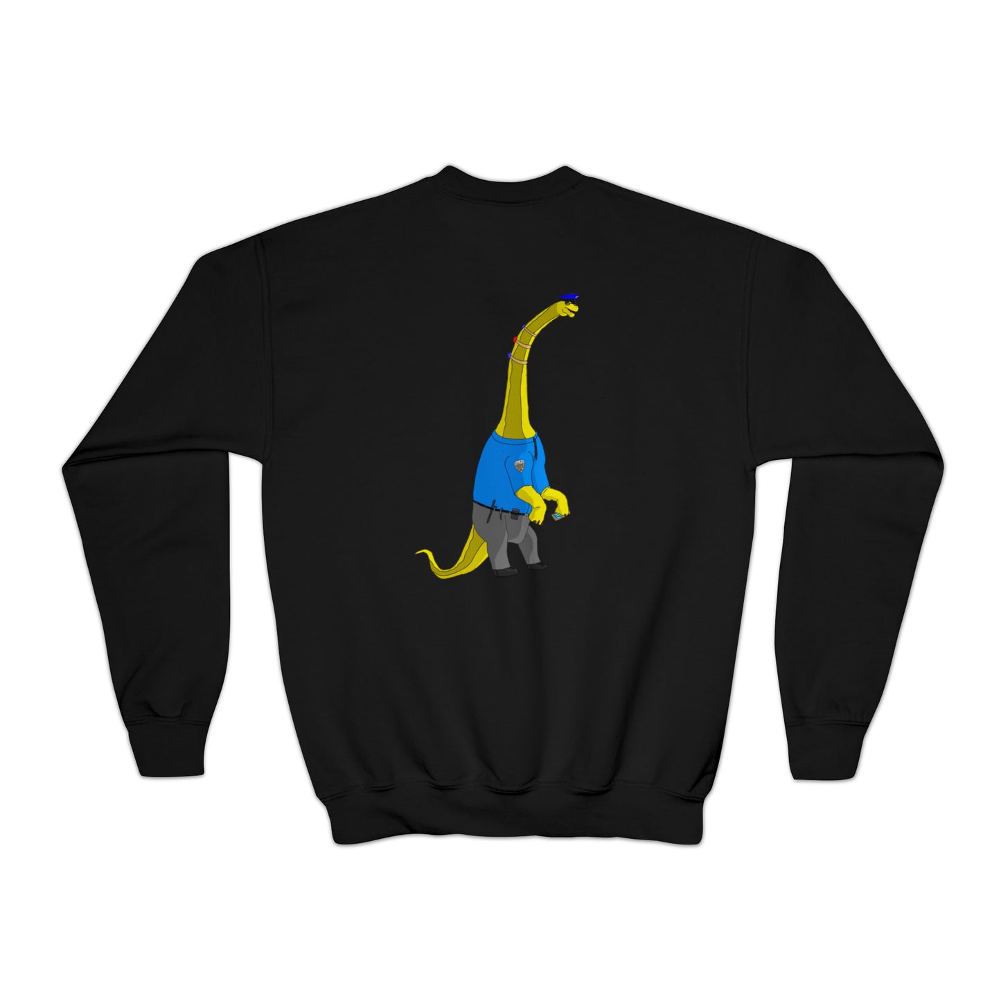 Dino-Gear: Fireman Bronto - Youth Crewneck Sweatshirt