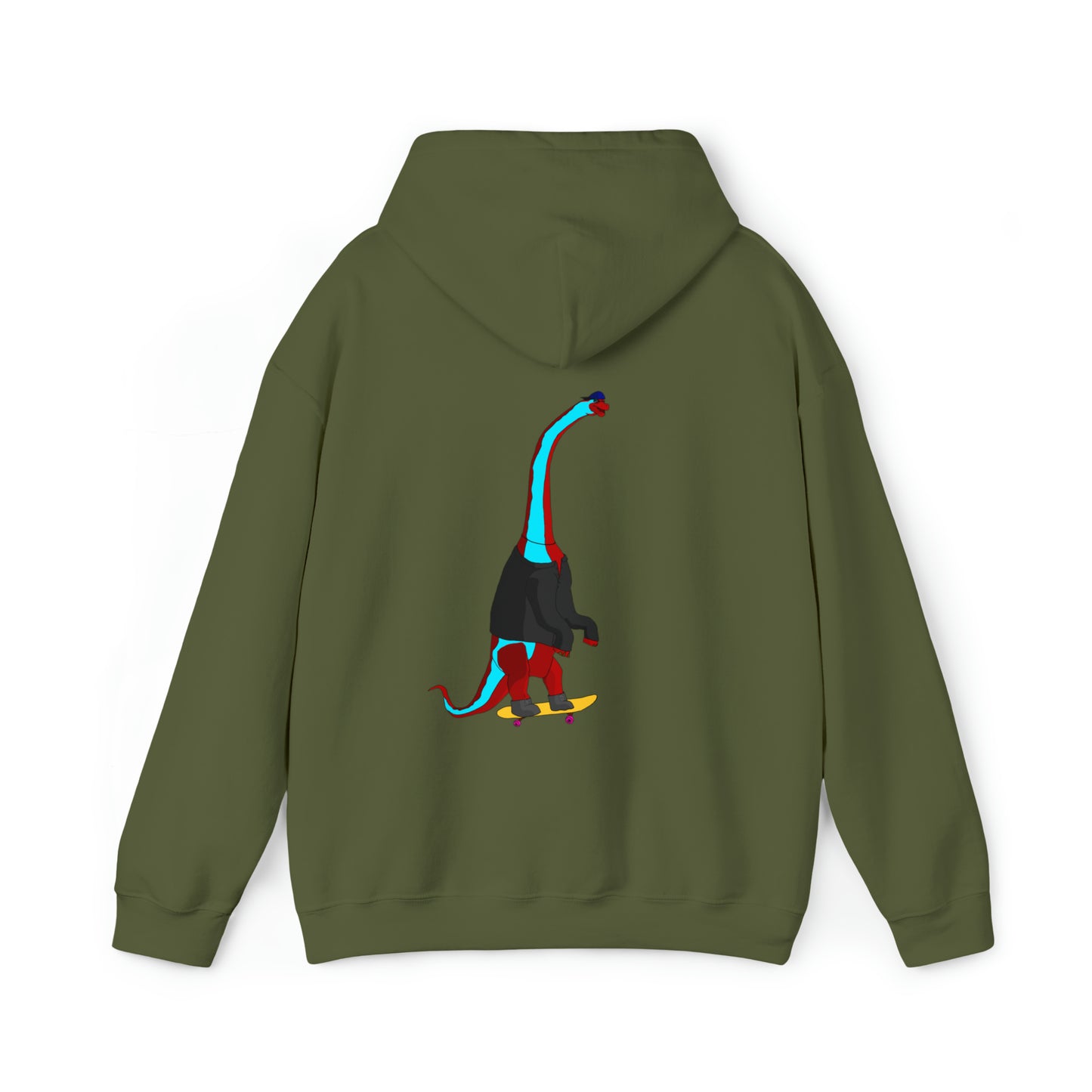 Dino-Gear: Skater Bronto - Unisex Heavy Blend™ Hooded Sweatshirt