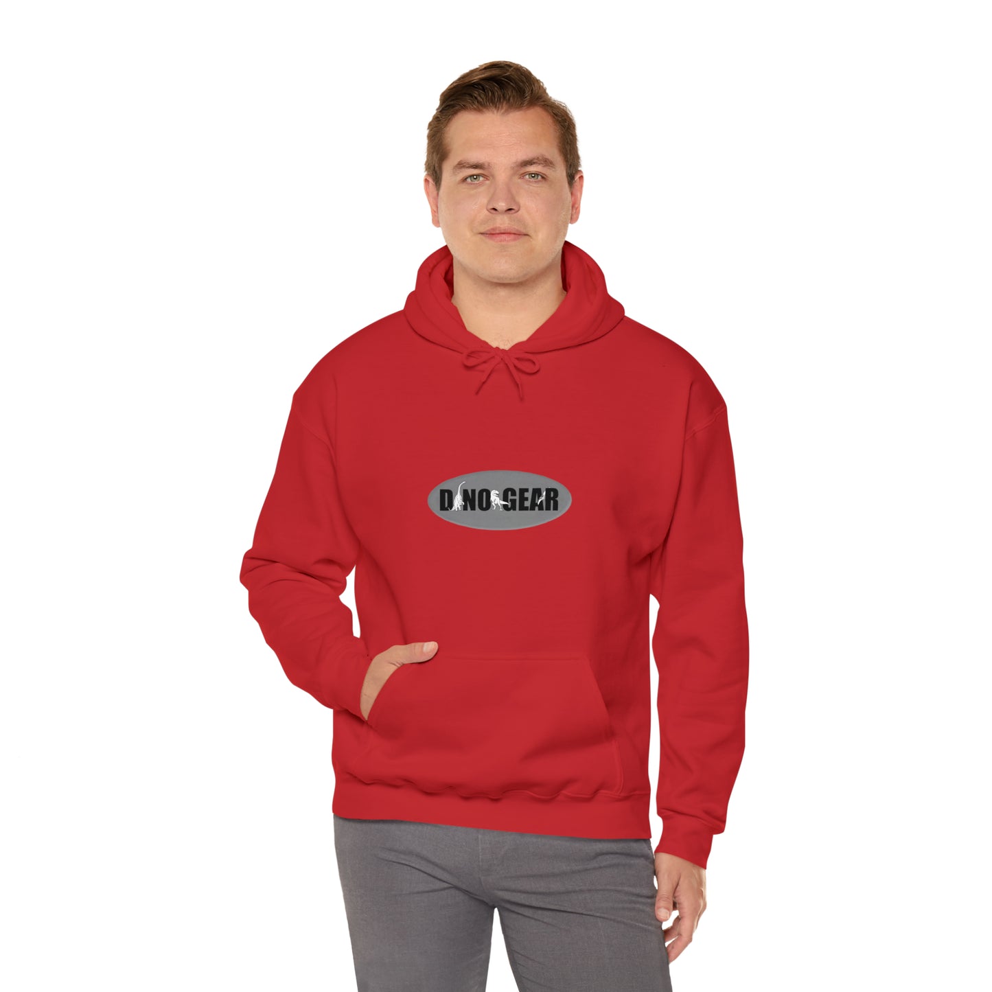 Dino-Gear: Fireman Rex - Unisex Heavy Blend™ Hooded Sweatshirt