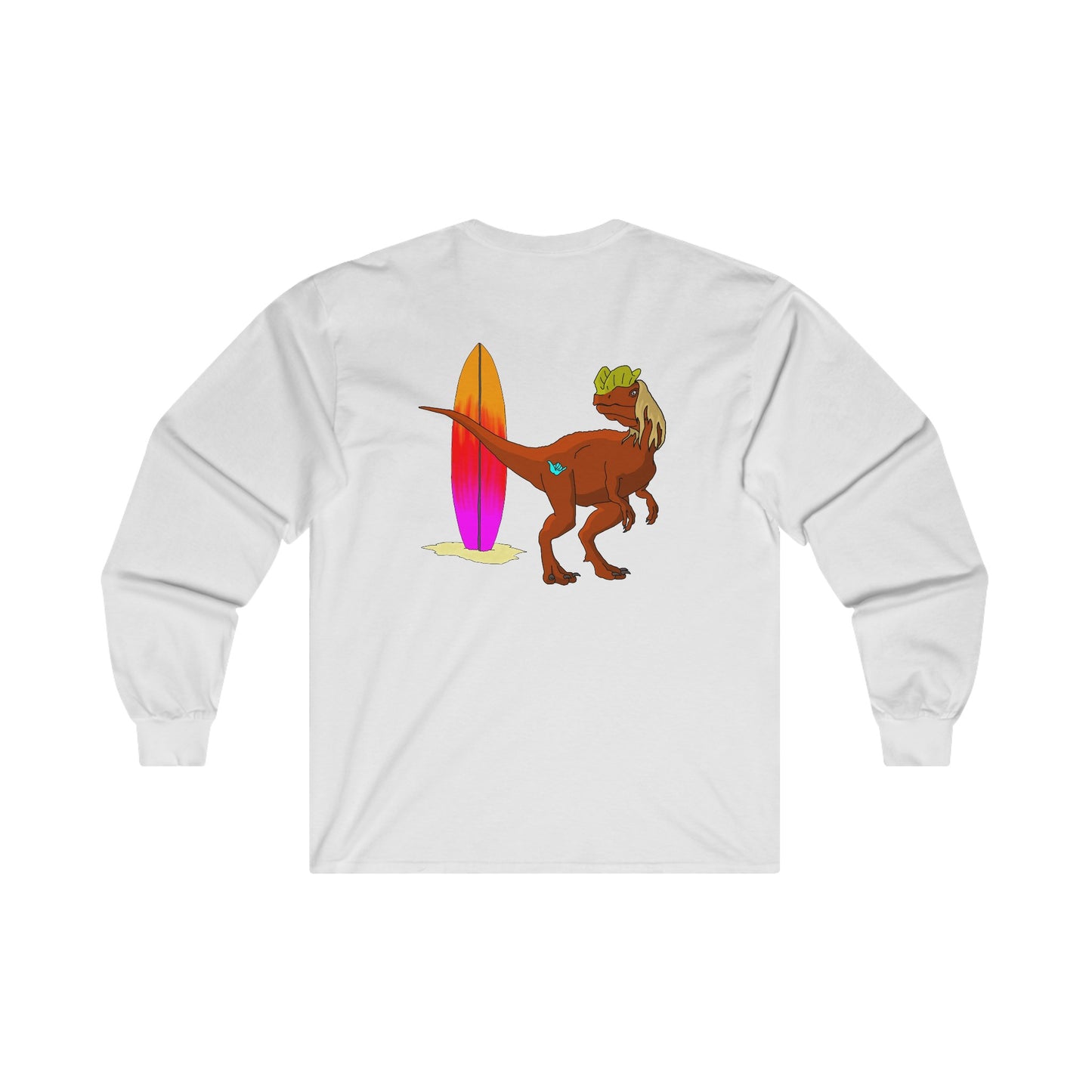 Surfing Dilophosaurus - Unisex Ultra Cotton Long Sleeve Tee