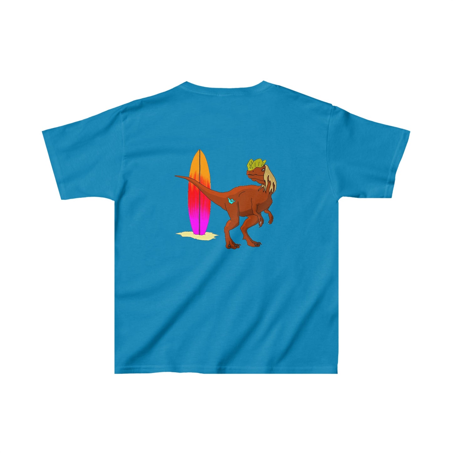 Surfing Dilophosaurus - Kids Heavy Cotton™ Tee