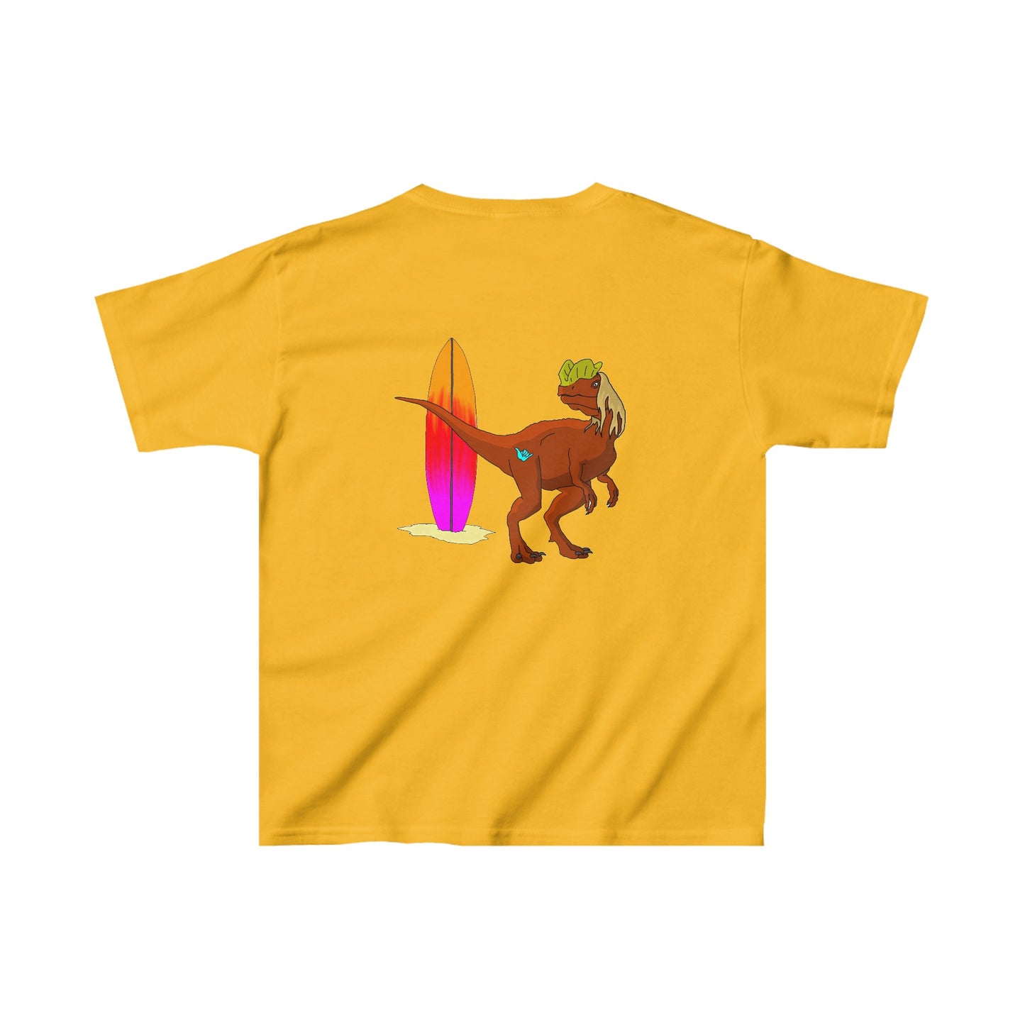 Surfing Dilophosaurus - Kids Heavy Cotton™ Tee