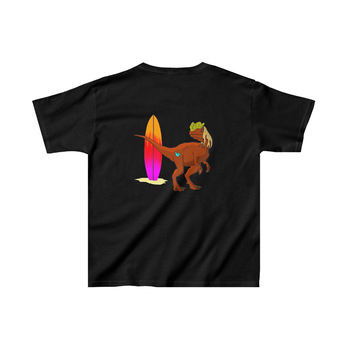 Surfing Dilophosaurus - Kids Heavy Cotton™ Tee