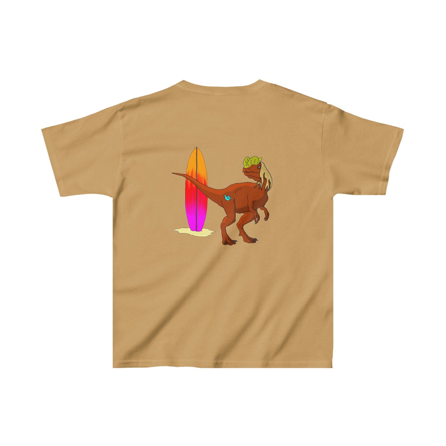 Surfing Dilophosaurus - Kids Heavy Cotton™ Tee