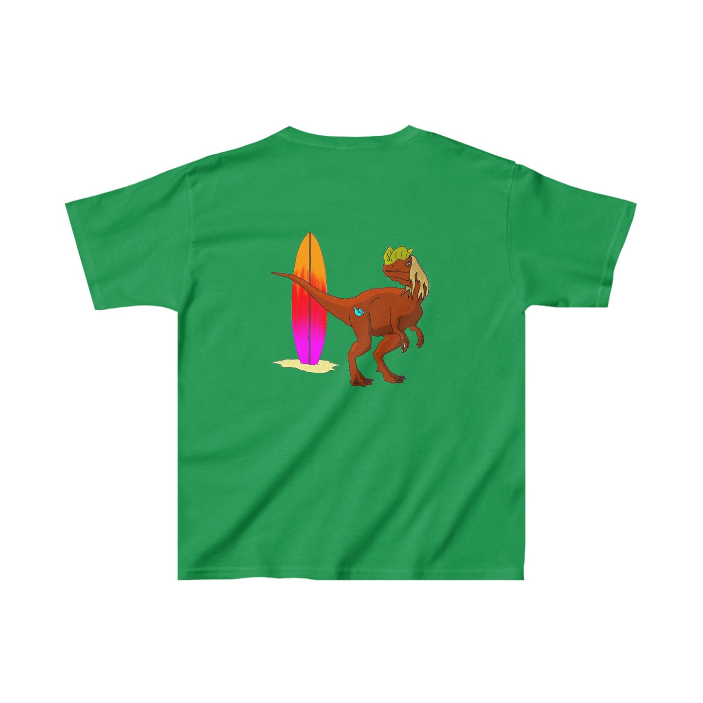 Surfing Dilophosaurus - Kids Heavy Cotton™ Tee