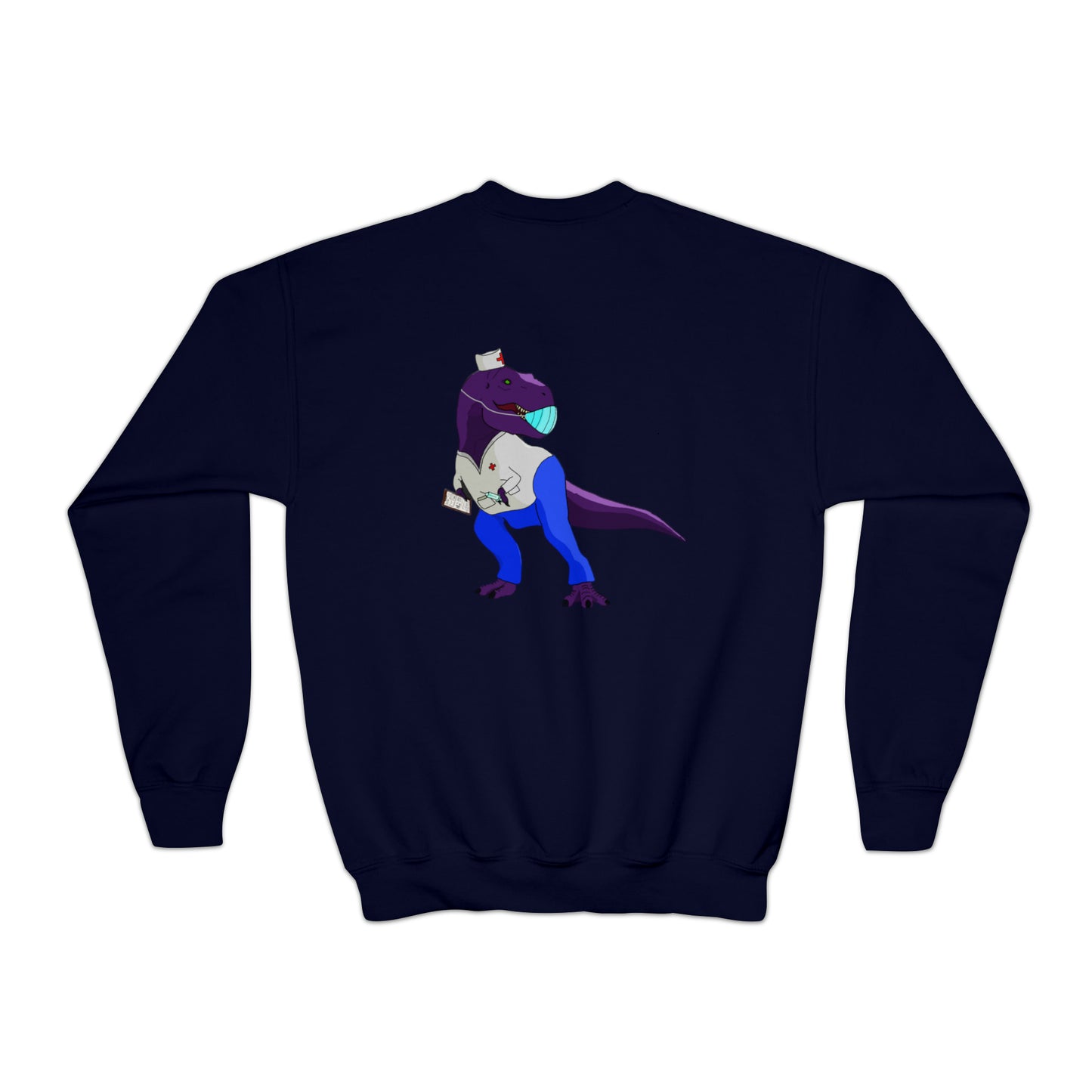 Dino-Gear: Nurse Rex - Youth Crewneck Sweatshirt