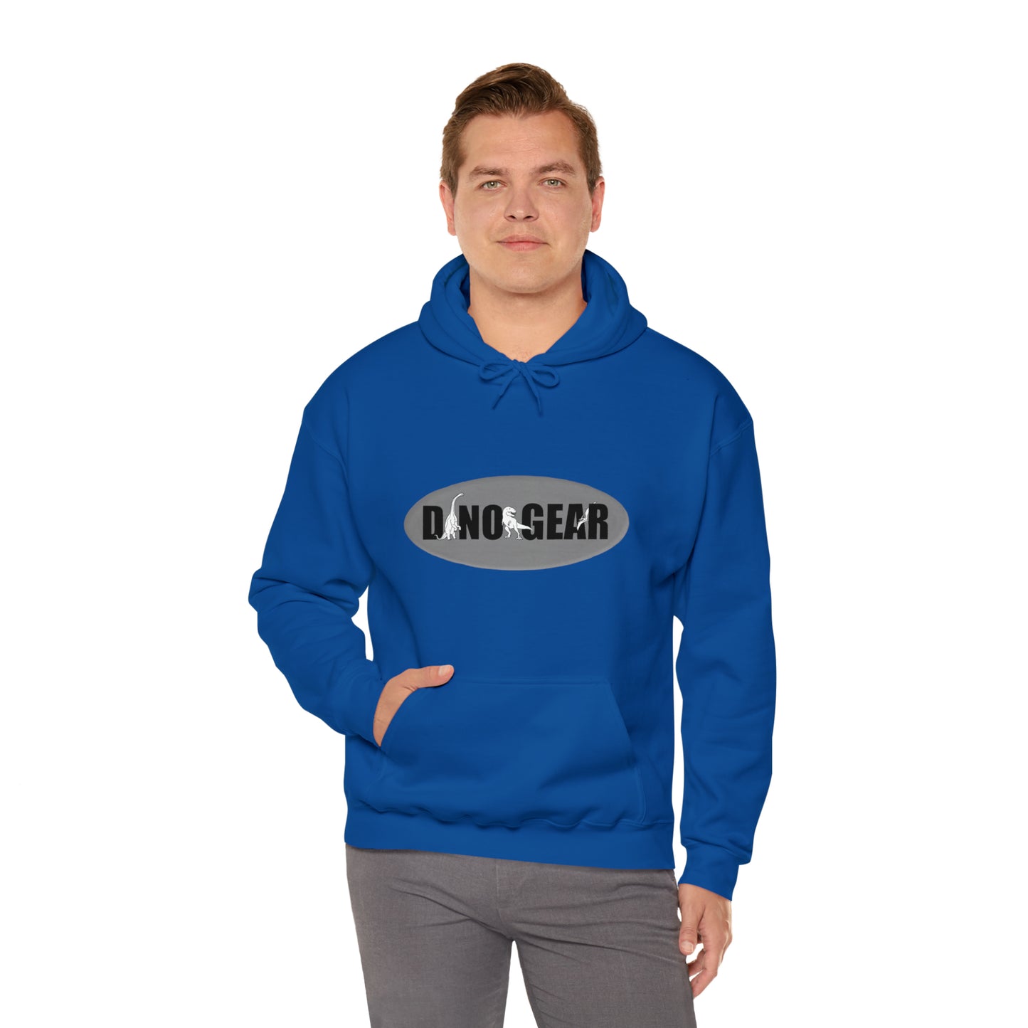 Dino-Gear: Skater Bronto - Unisex Heavy Blend™ Hooded Sweatshirt