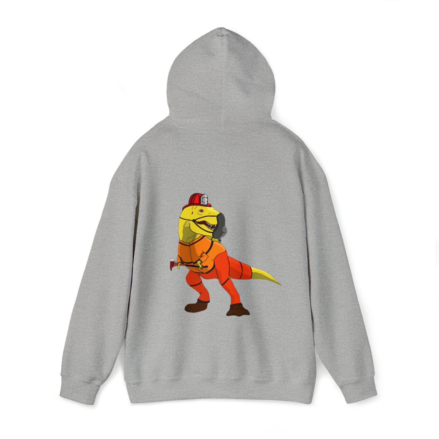 Dino-Gear: Fireman Rex - Unisex Heavy Blend™ Hooded Sweatshirt