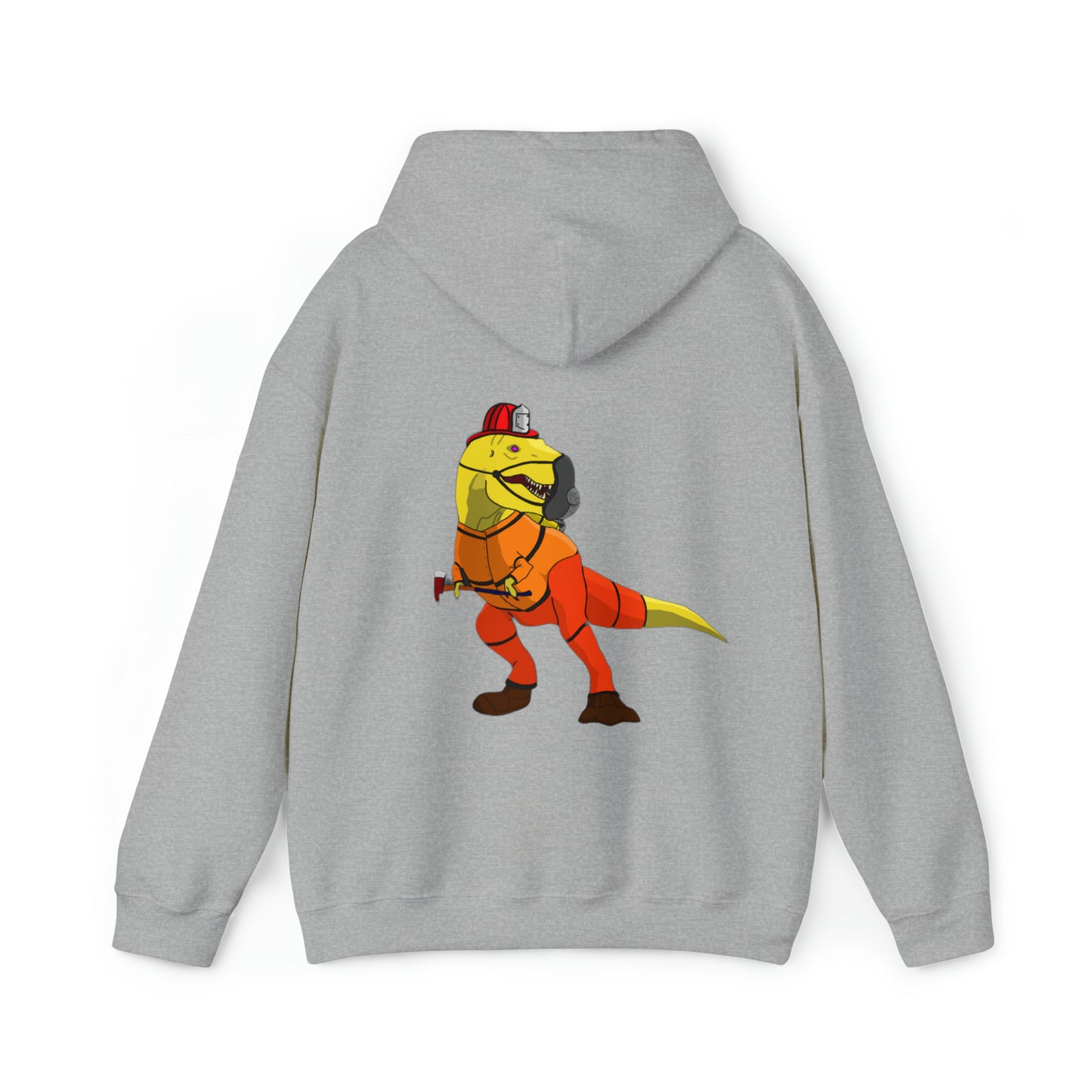 Dino-Gear: Fireman Rex - Unisex Heavy Blend™ Hooded Sweatshirt