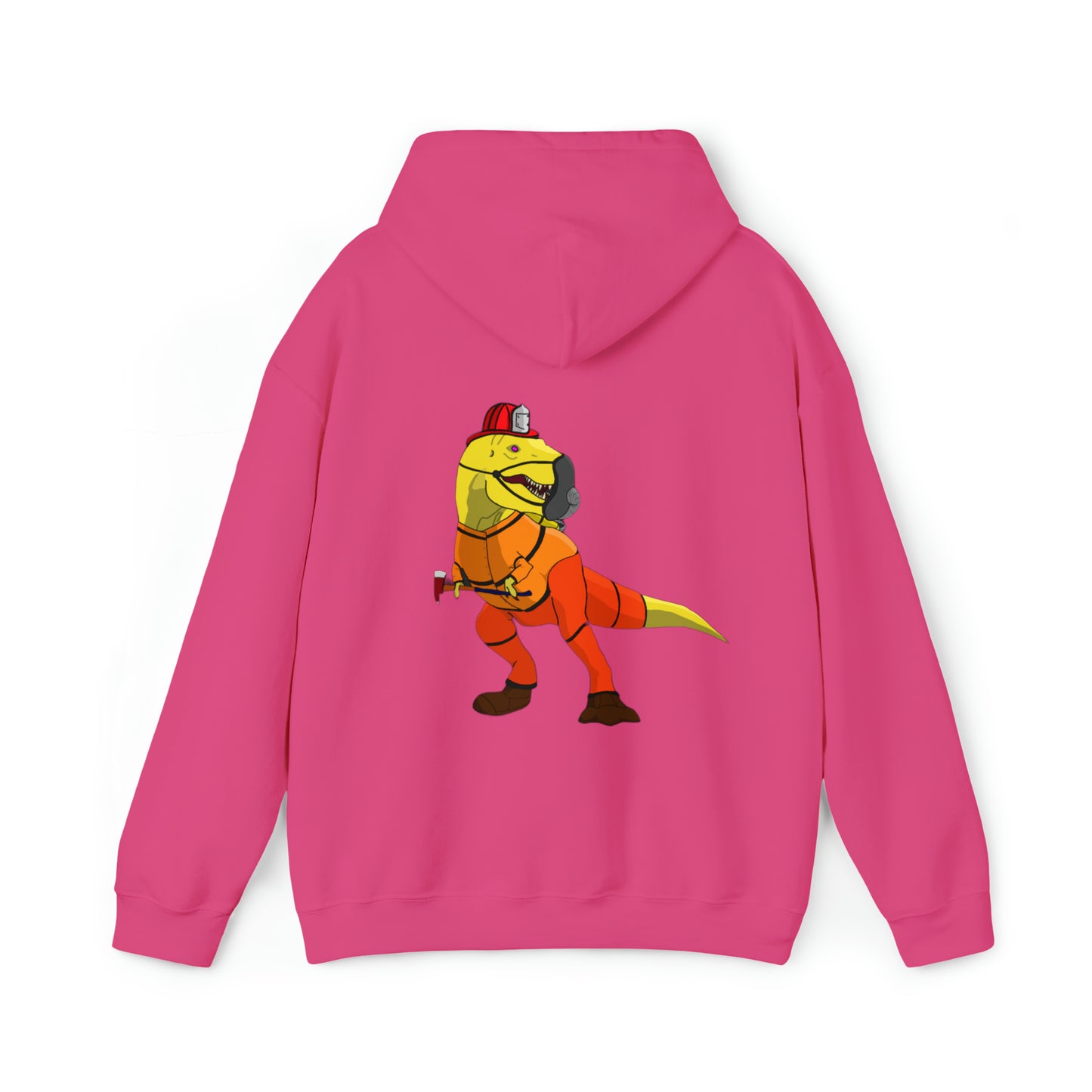 Dino-Gear: Fireman Rex - Unisex Heavy Blend™ Hooded Sweatshirt