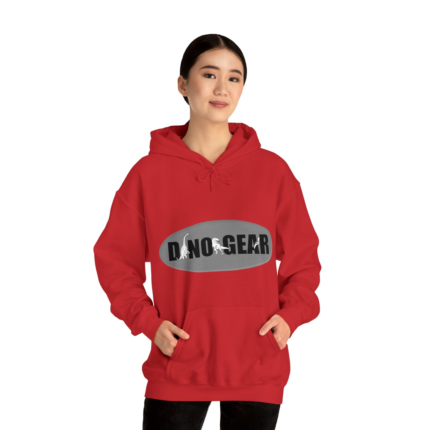 Dino-Gear Logo - Unisex Heavy Blend™ Hooded Sweatshirt