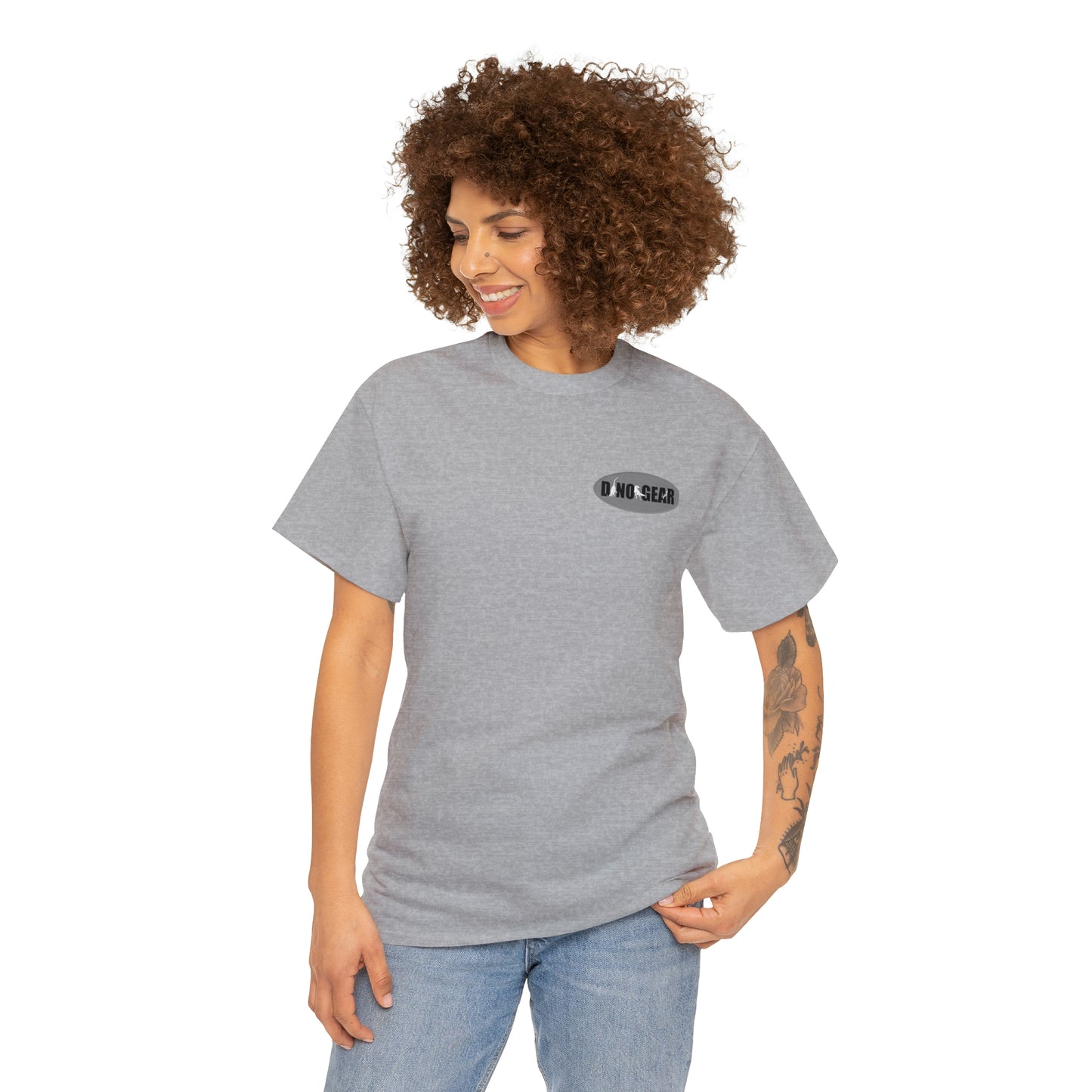 Dino-Gear: Skater Rex - Unisex Heavy Cotton Tee