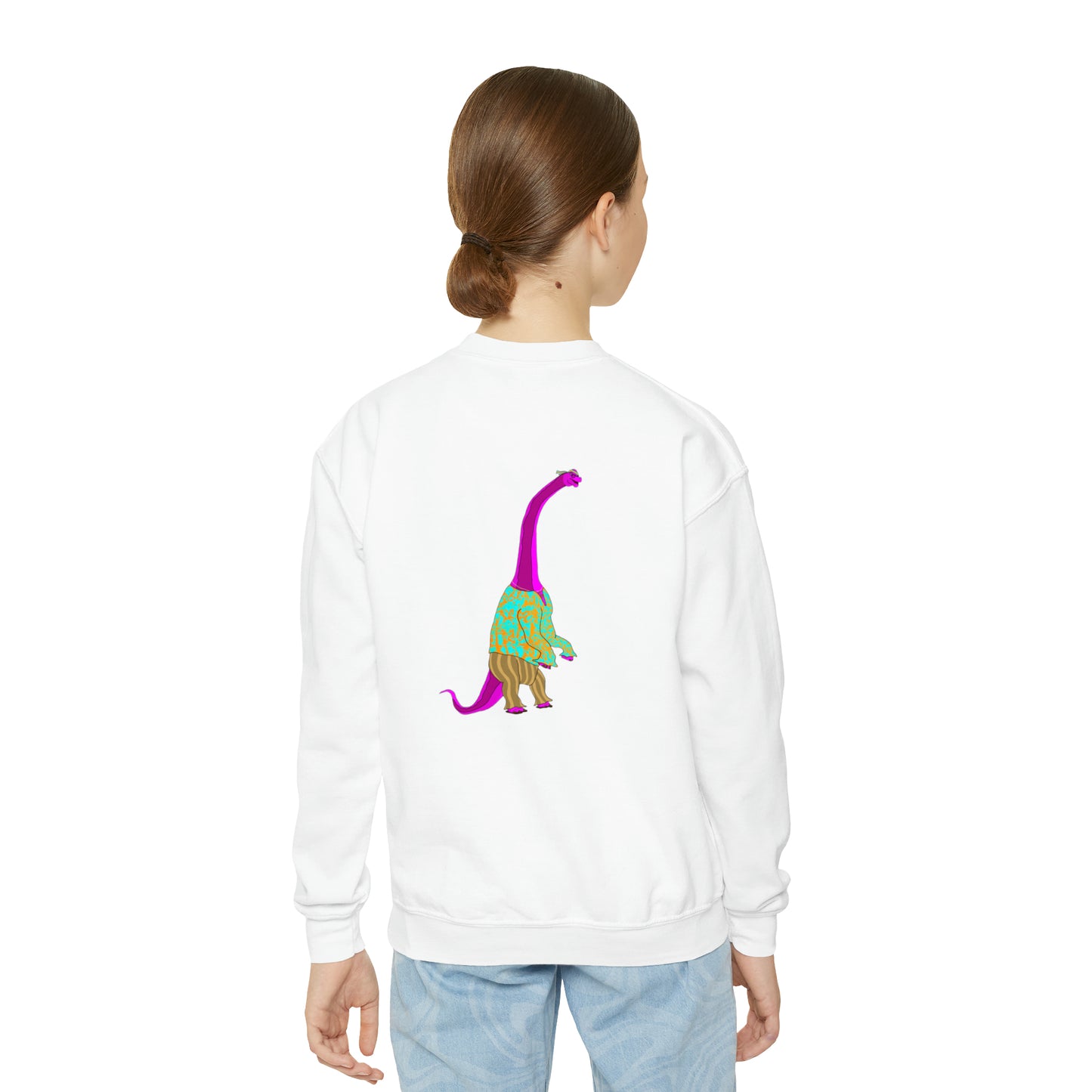 Dino-Gear: Groovy Bronto - Youth Crewneck Sweatshirt