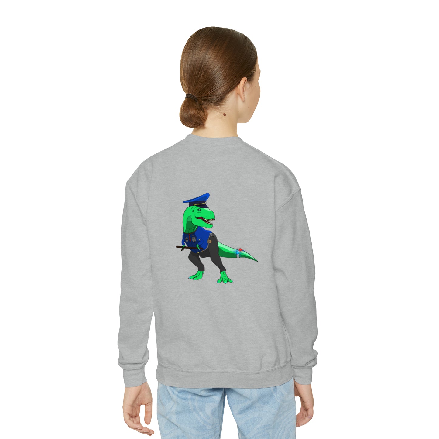 Dino-Gear: Police Rex - Youth Crewneck Sweatshirt