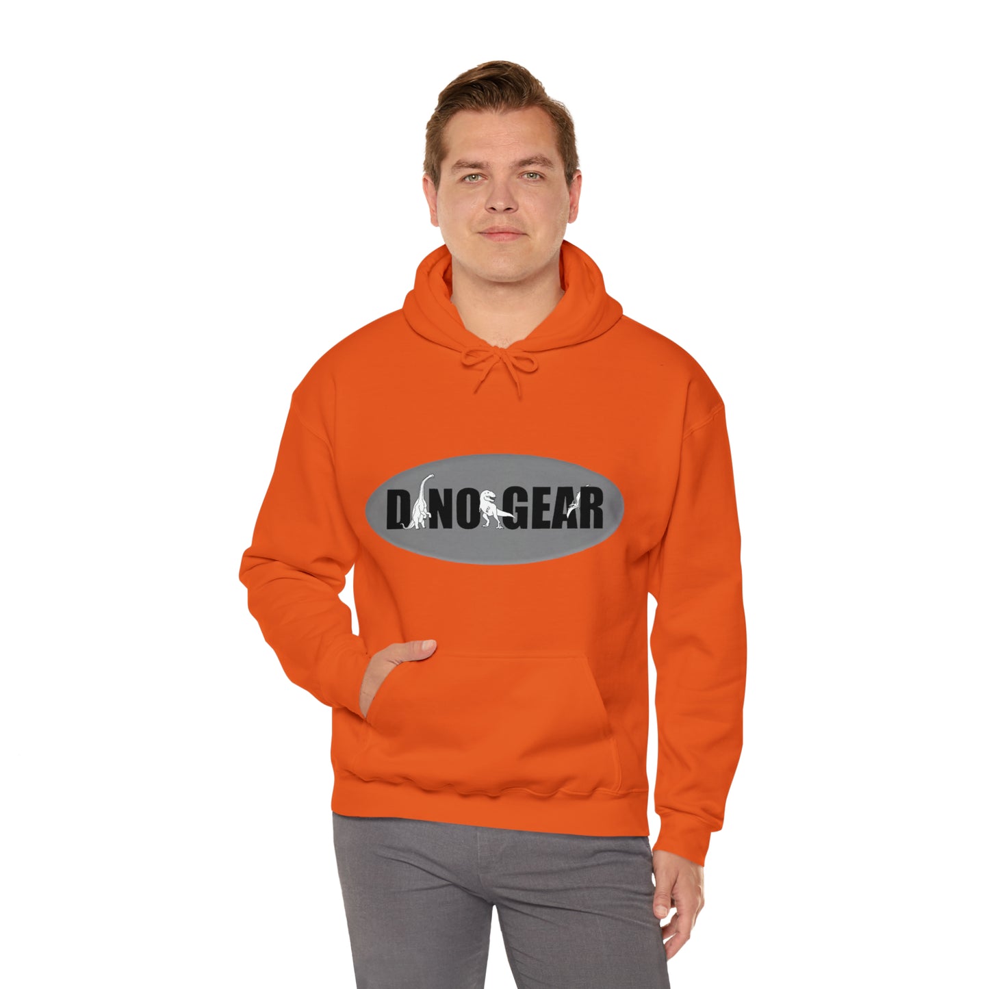 Dino-Gear: Groovy Bronto - Unisex Heavy Blend™ Hooded Sweatshirt