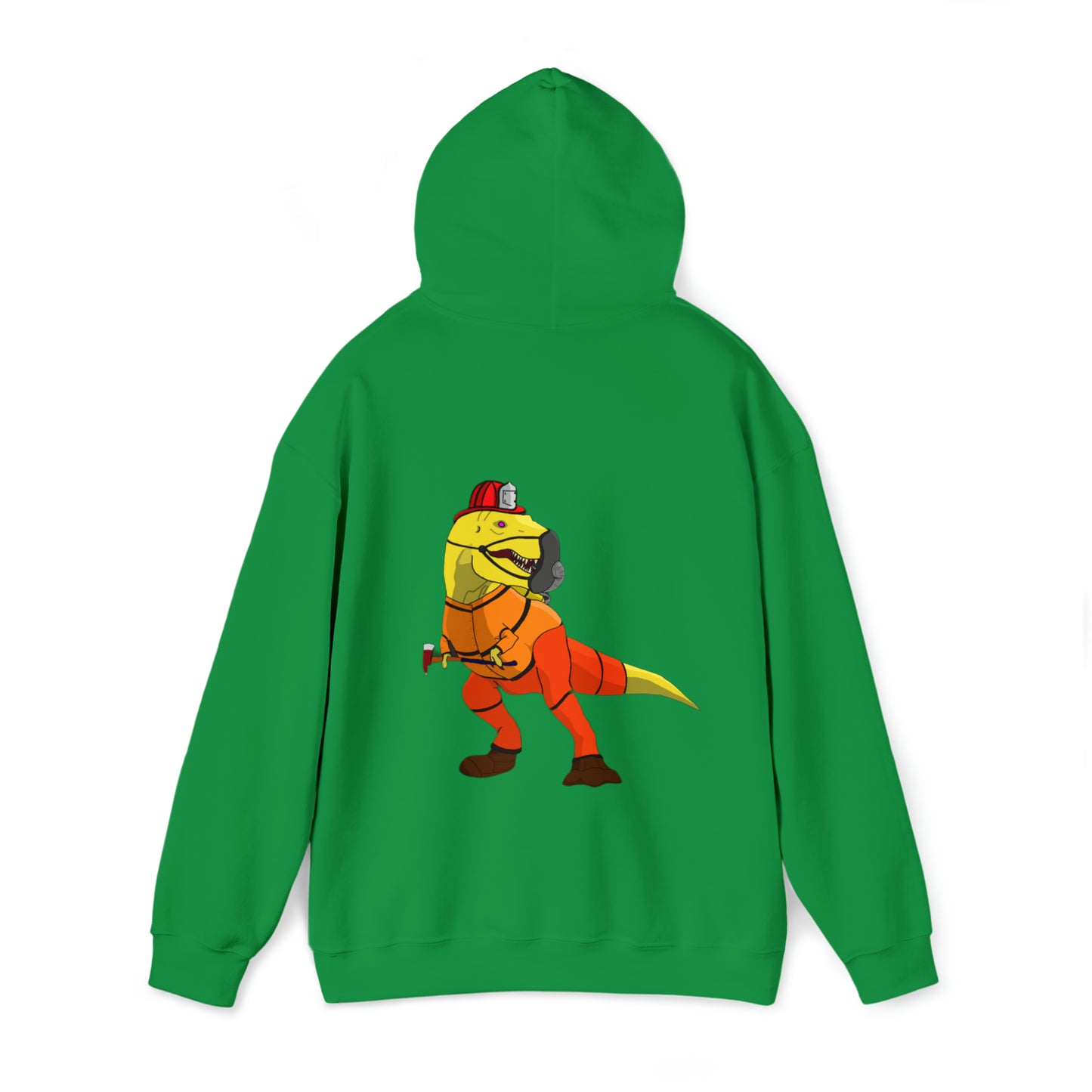 Dino-Gear: Fireman Rex - Unisex Heavy Blend™ Hooded Sweatshirt