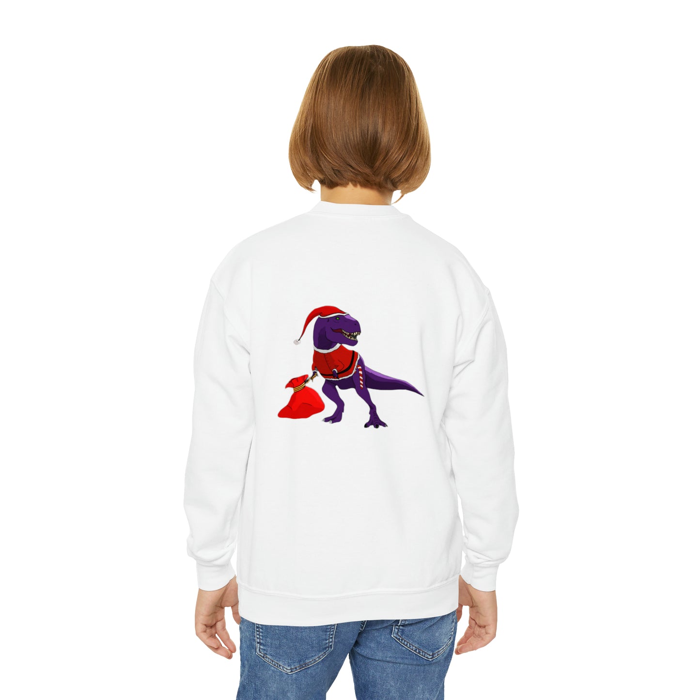 Santa Rex - Youth Crewneck Sweatshirt