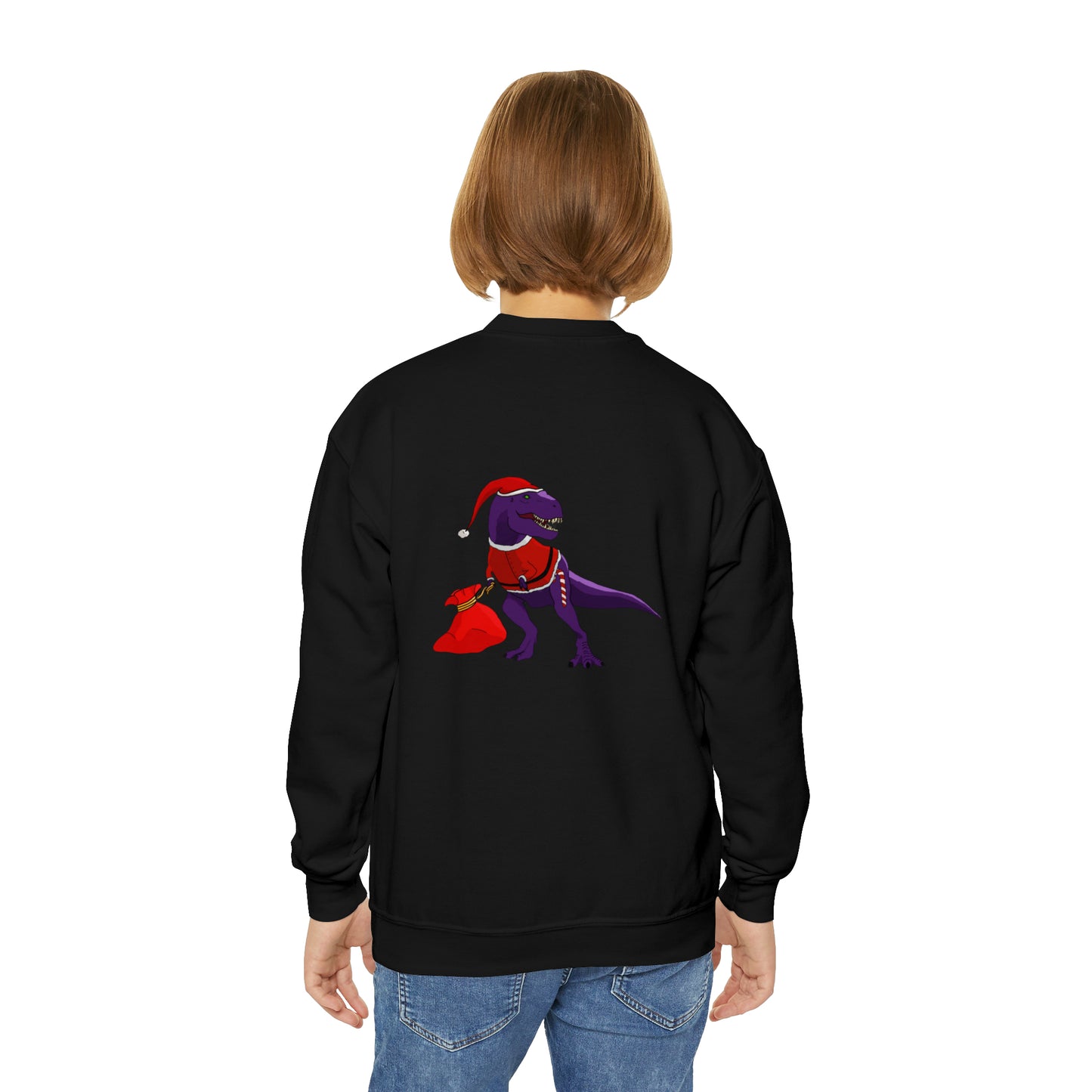 Santa Rex - Youth Crewneck Sweatshirt