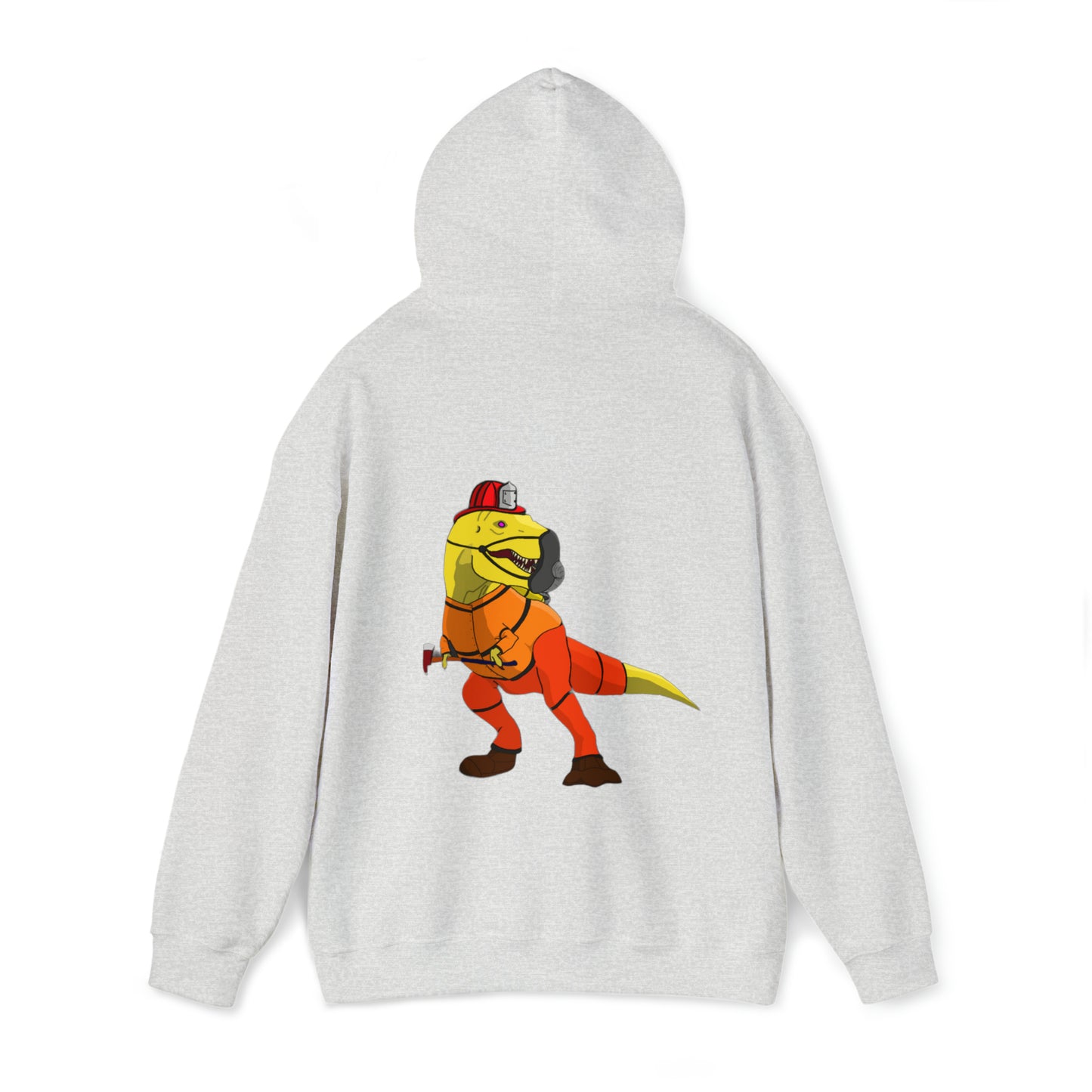 Dino-Gear: Fireman Rex - Unisex Heavy Blend™ Hooded Sweatshirt