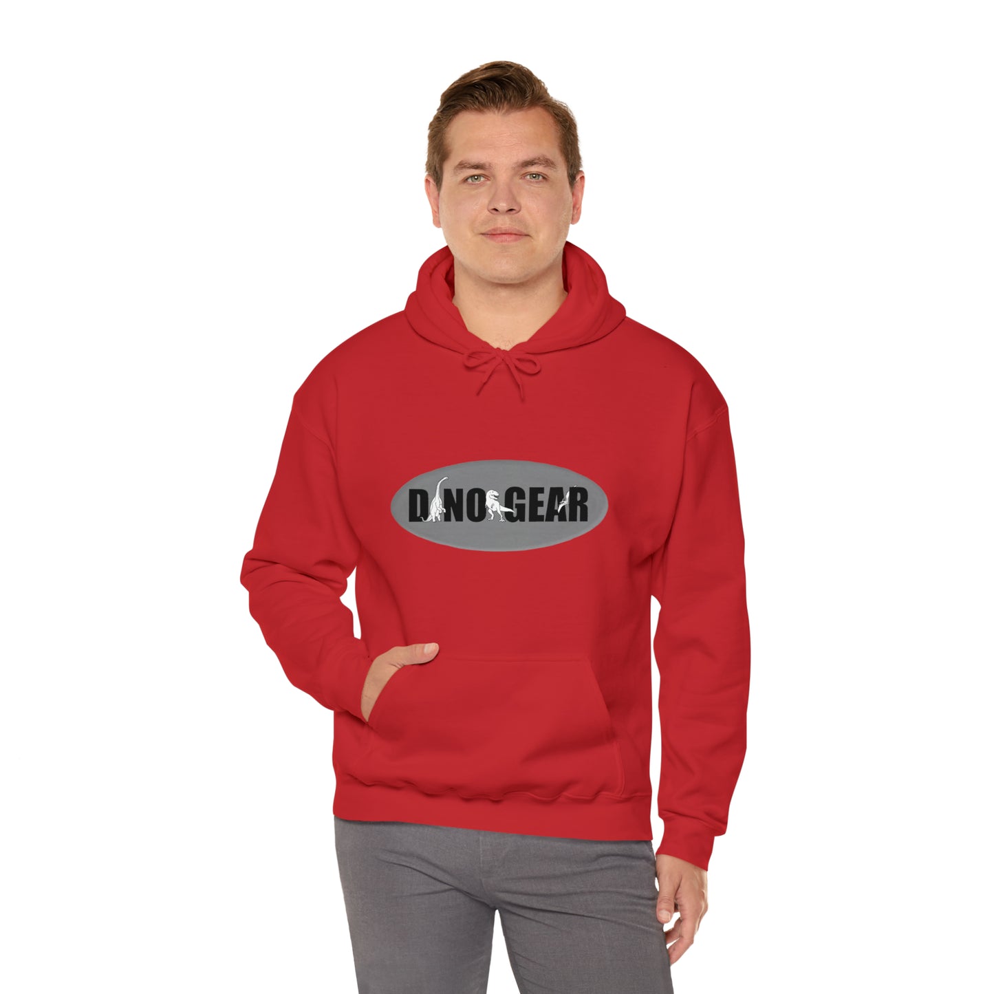 Dino-Gear: Skater Bronto - Unisex Heavy Blend™ Hooded Sweatshirt