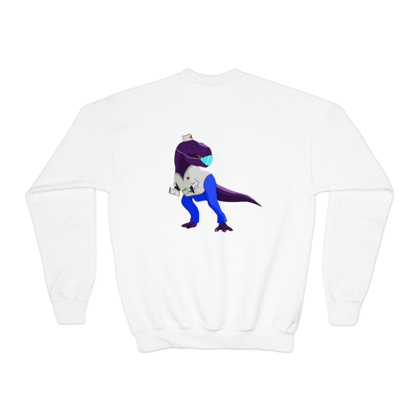 Dino-Gear: Nurse Rex - Youth Crewneck Sweatshirt