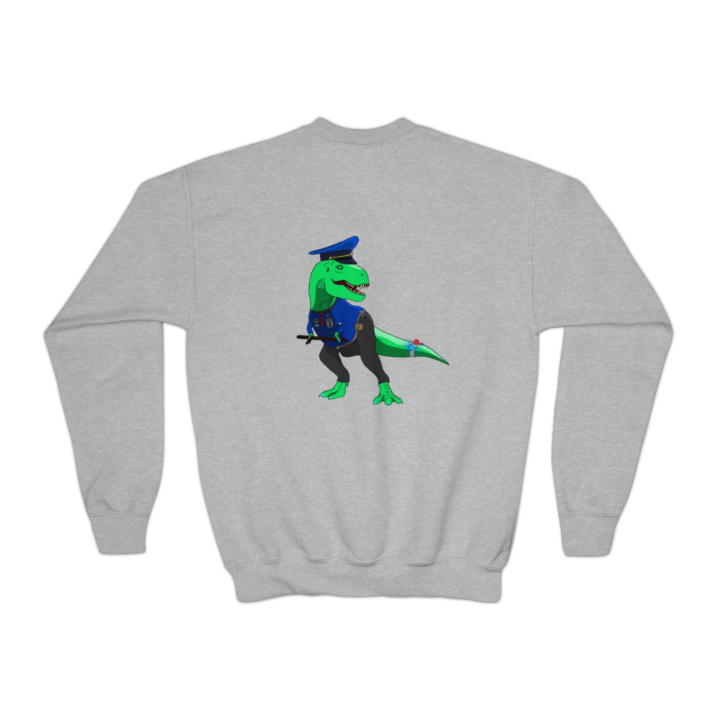 Dino-Gear: Police Rex - Youth Crewneck Sweatshirt