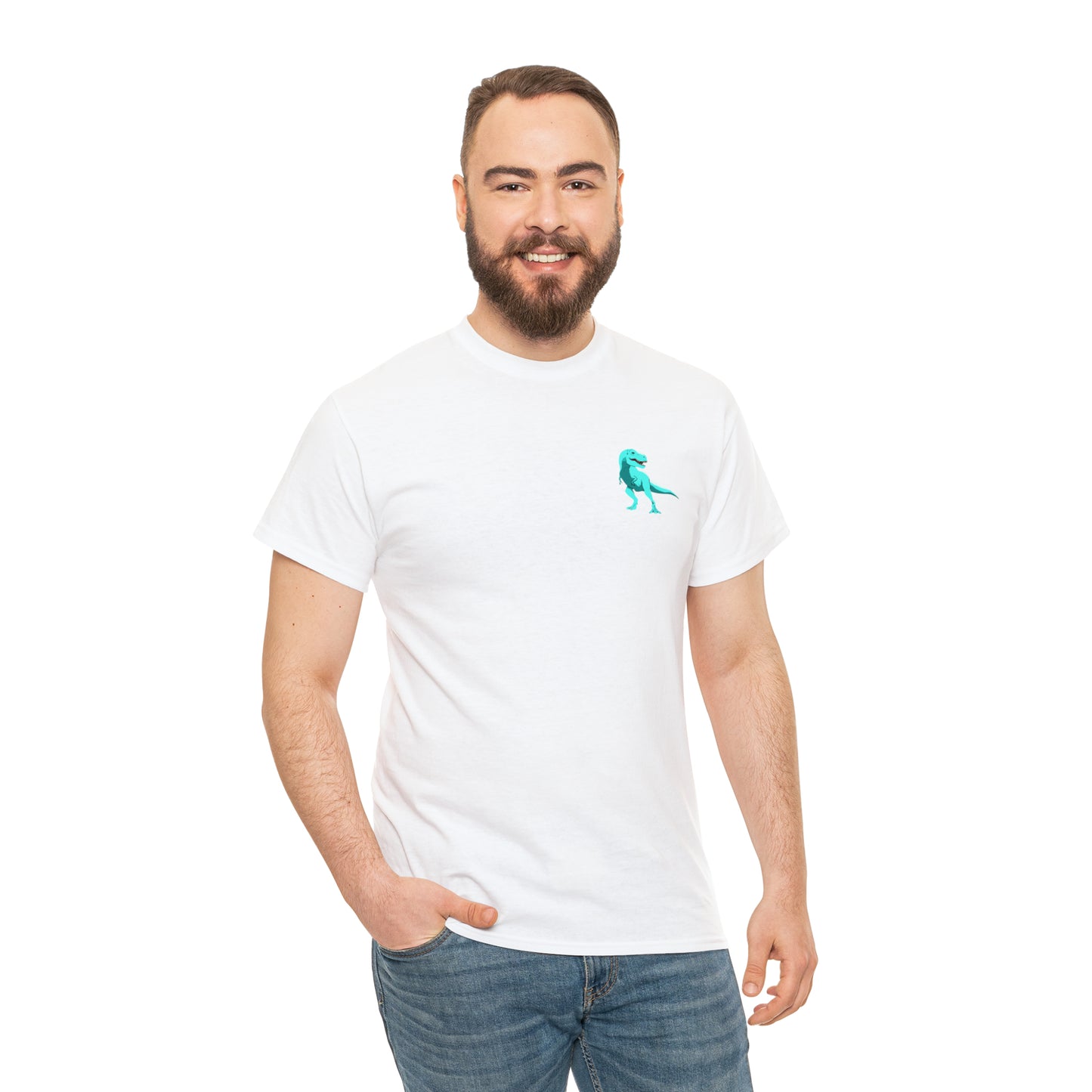 Sky Blue Rex - Unisex Heavy Cotton Tee